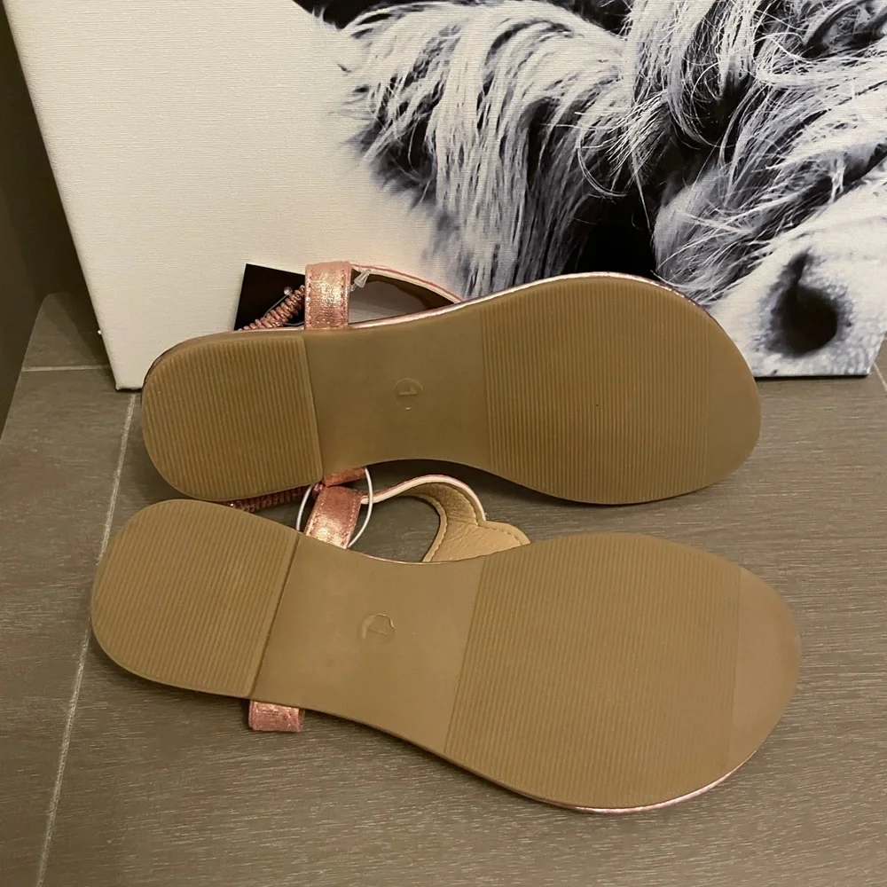 NWT Kensie Girl Sandal Size 1 Pink Shine - Picture 7 of 14